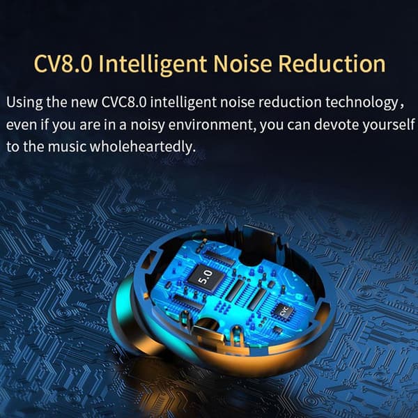 Trådlösa Bluetooth 5.1 IPX5 Vattentäta Öronproppar Hörlurar Latch Vit