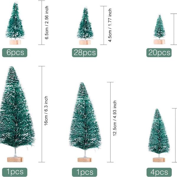 60 st Mini Julgran Artificiell Julgran KLB