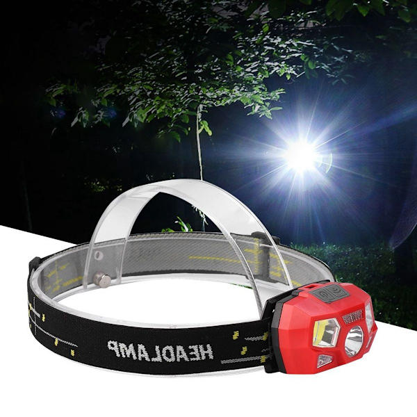 USB-laddningsbar mini LED-strålkastare, våginduktionsstrålkastare KLB