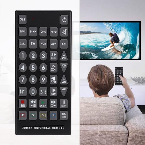 1 universell erstatningsfjernkontroll for Smart TV/DVD/VCR/Audio KLB