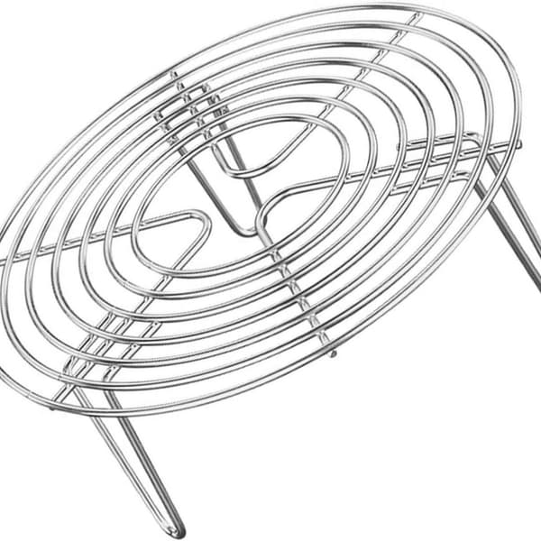 Rustfrit stål indsats rack madlavning stand damper indsats kage rack rund