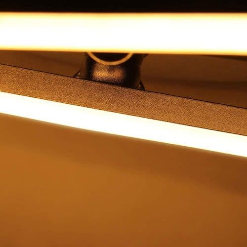 LED loftslampe, moderne loftslampe med parallel strimmel design og 2