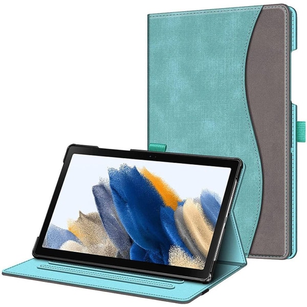 Samsung Tab A8 Etui 2022, Premium PU Lær Business Stand Folio Deksel,