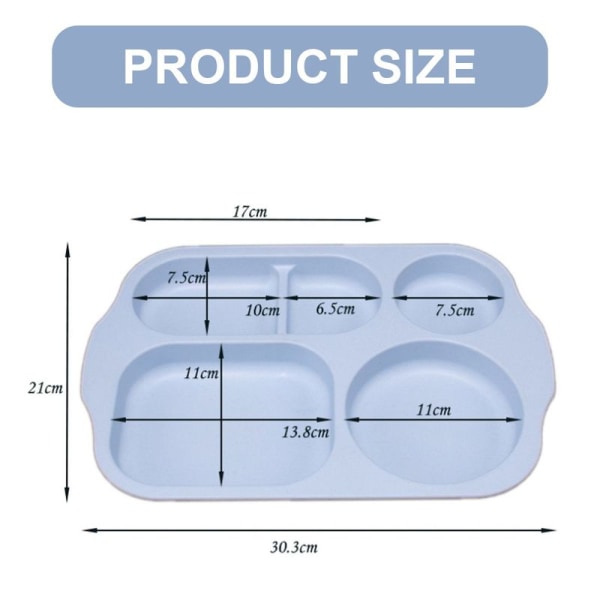 4-delad middagstallriksset, 5 fack, 28 cm middagstallrik