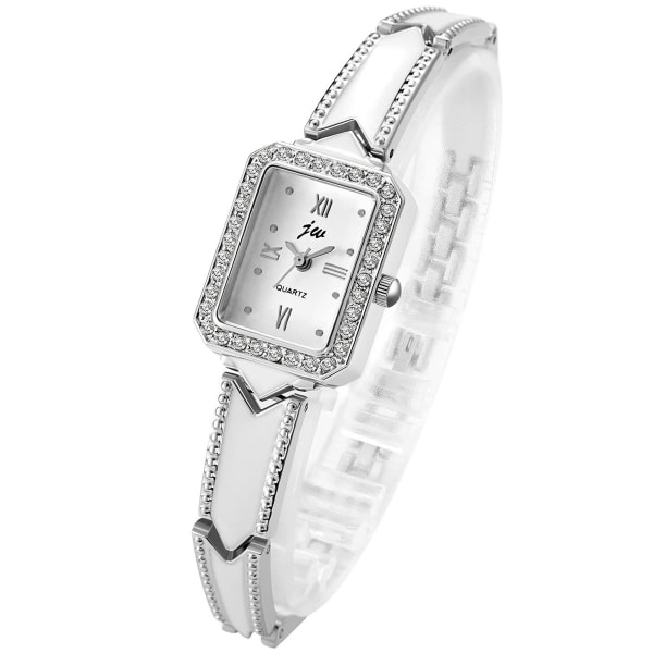 Dameklokke elegant analogt kvarts armbåndsur romertall låseklokke