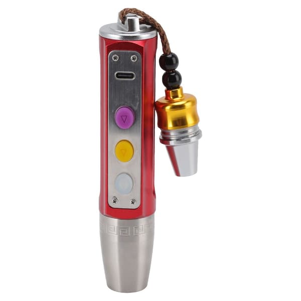 Ædelstenslys, 4 lystilstande, USB-opladning, aluminiumslegering KLB