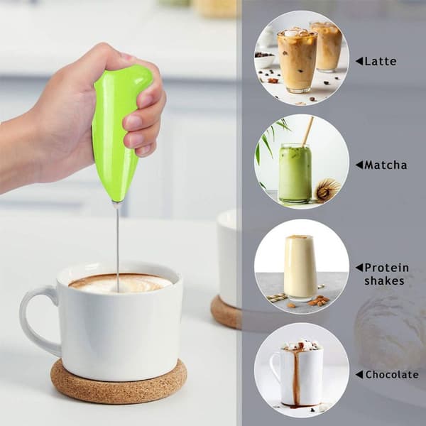 Kreativ håndkaffeblender i rustfrit stål, elektrisk, grøn