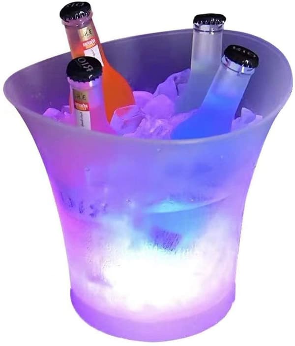 LED-isbakke, 5L stor flaskekøler - champagne-køler - vinkøler -