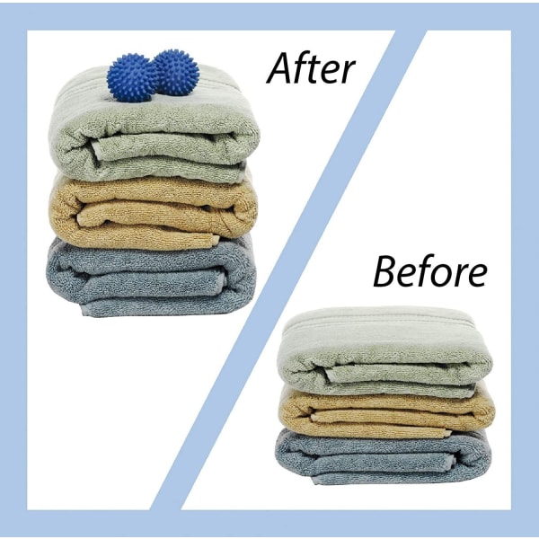 4 gjenbrukbare vaskekuler, styrker vaskeeffekten og forhindrer floker, reduserer rynker i klær, for tørketromler og vaskemaskiner.