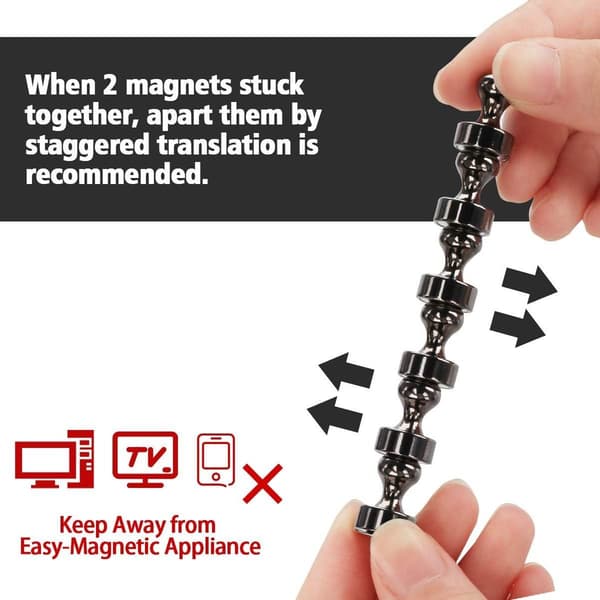 Magnet, magnetisk plade, neodym magnet, 24 magneter, stærk sømplade, KLB