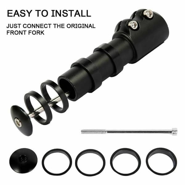 Sykkelstyreforhøyning, styrestammeforlengelse, gaffelforlengelse 121 mm MTB KLB