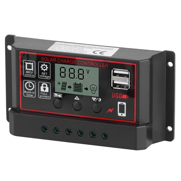 30A solcellelader digital display fotovoltaisk KLB