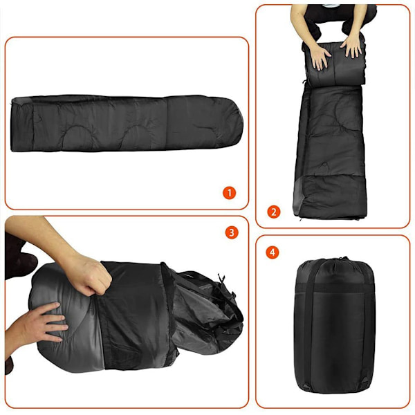 Sovepose, 220 x 80 cm 1 kg voksen sovepose, 2 i 1 funktion tæppe sovepose