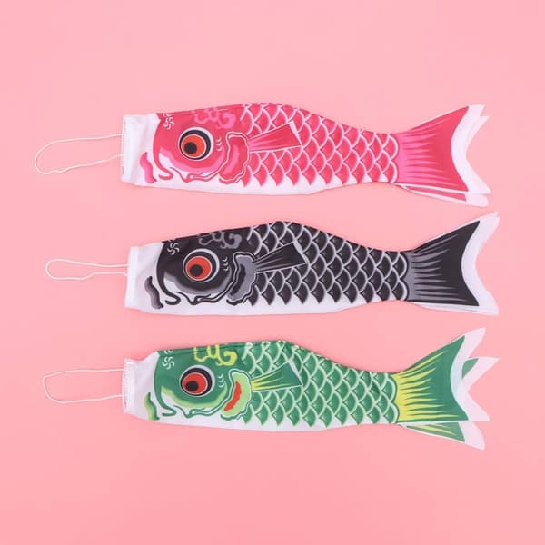 5 st. Japanska Karpfiskar Vindstrumpor Flagga Drakar