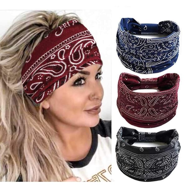 Boho bandeau pandebånd, elastiske og stilfulde