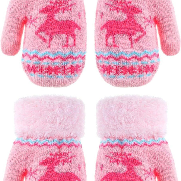 12' x 2,75 Barn Fingerlösa Vantar Höst Vinter Varma Vantar KLB