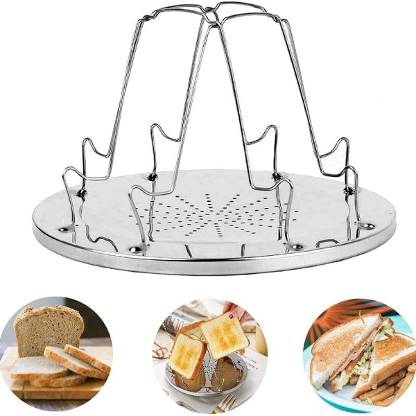 Slice Camping leivänpaahdin taitettavalla jalustalla huokoisella alustalla leivänpaahdin