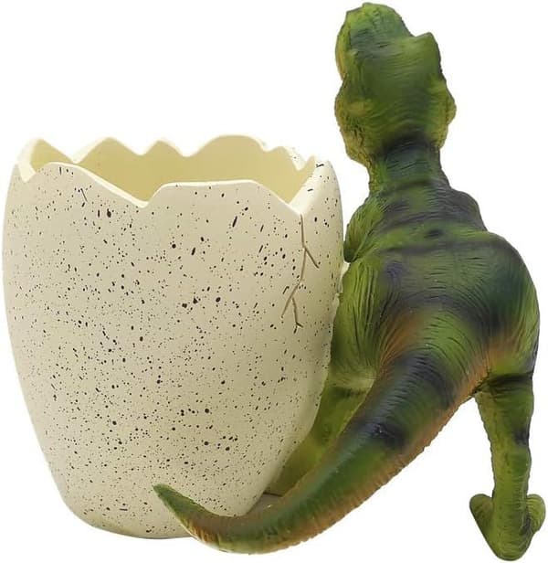 Dinosaur egg pennholder, dinosaur dekorativ pennbrett, skrivebord