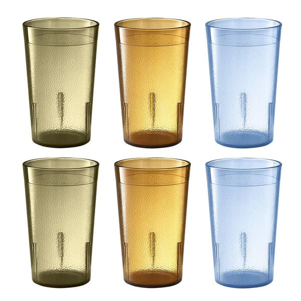 6 st 300 ml Frostade Anti-fall Plastkoppar Stapelbara
