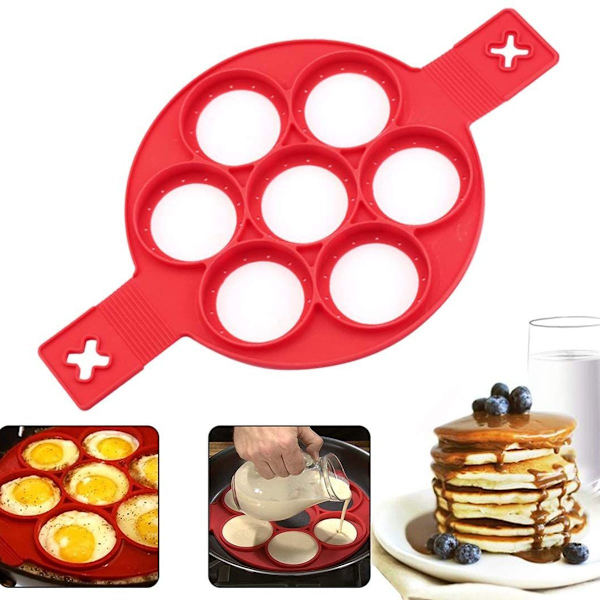 Egg Ring Non-Stick Silikonform for Runde Eier Muffins Pfannkuchen Rund