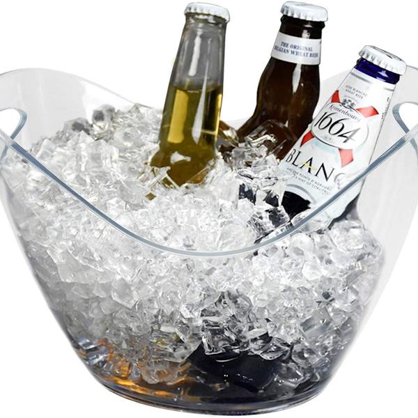 Transparent akryl ishink av livsmedelskvalitet, 3,5 l, transparent för