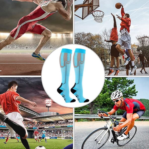 Sports kompresjonsstrømper - leggstrømper, elastiske strømper - L/XL KLB