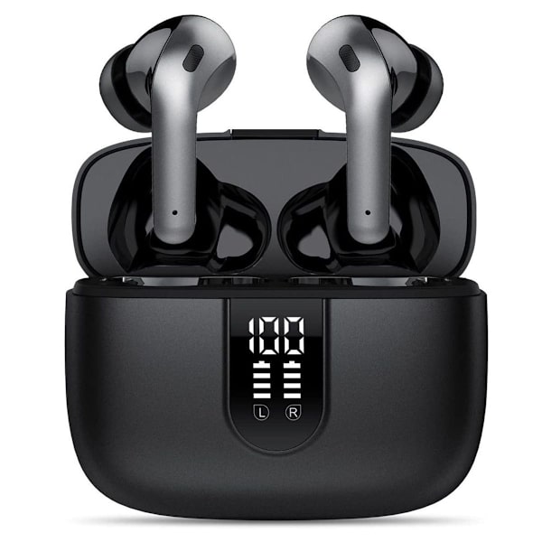 Korvakuulokkeet Bluetooth mikrofonilla, Ipx5 vedenpitävät USB C -kuulokkeet