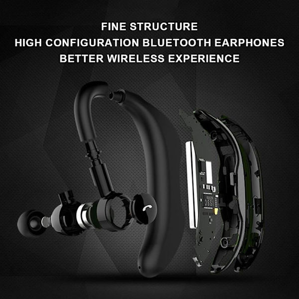 Bluetooth V5.0 Headset, Trådløse øretelefoner til Grå