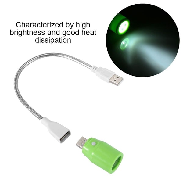 5V 1W langvarig plast mini USB LED-lampe for studie KLB
