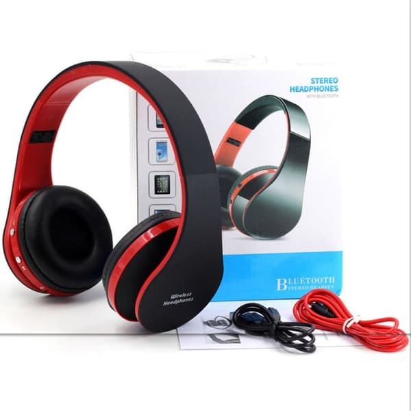 Bluetooth-hörlurar Over Ear, Trådlösa Hörlurar, HiFi Stereo, Fällbara