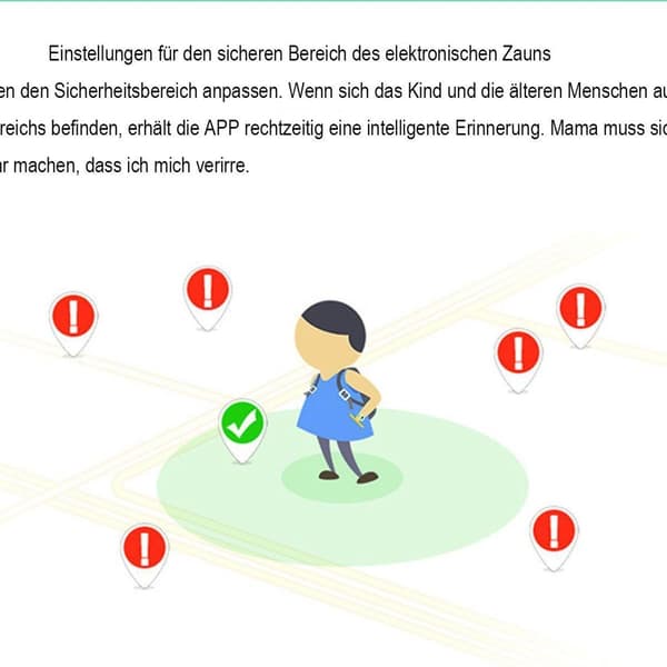 Touchscreen smartwatch til børn, GPS-positionering, anti-tabsuhr