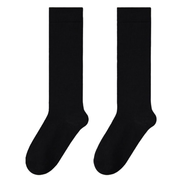 Women's Graduated Compression Knee Socks Long Tube Black KLB