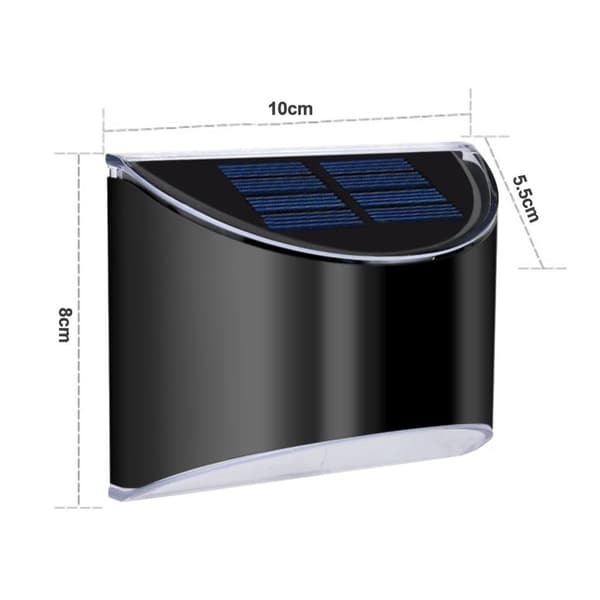 Solcellslampor utomhus vägglampa trädgård (2-pack)