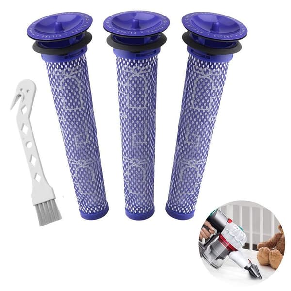 3-pack förfilter till DC58, DC59, V6, V7, V8. Filtersats