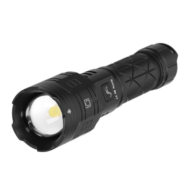 LED lommelygte, USB opladning, 16 kerner, 5 lysniveauer, 2 tilstande KLB