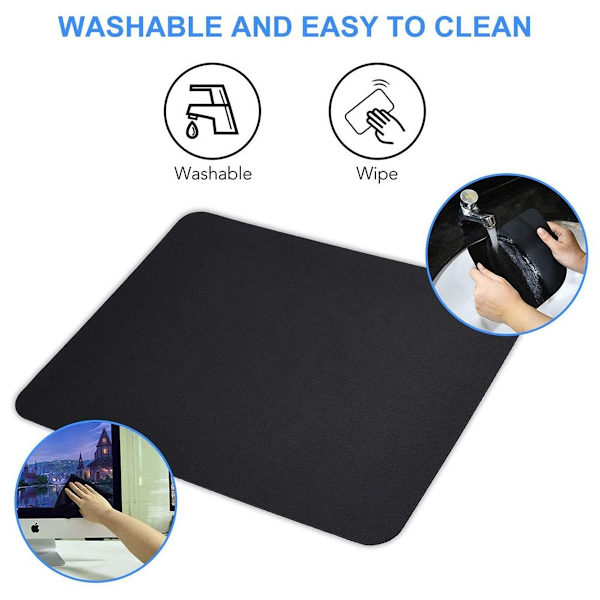 24*20cm Gaming Musmatta halkfri skrivbordsunderlägg idealisk för PC 2-pack