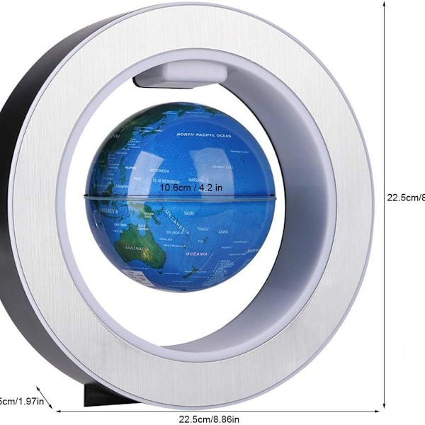 Magnetisk svävande jordglob, presentdekoration flytande flytande jordglob, KLB