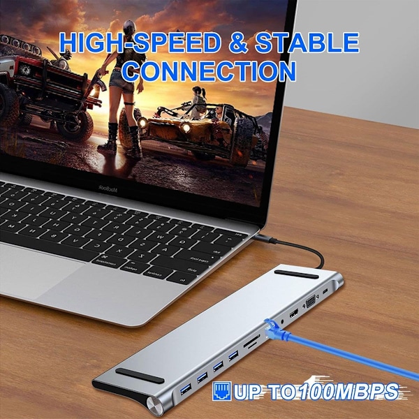 USB-moniliitäntälaajennin sopii MacBook Applelle