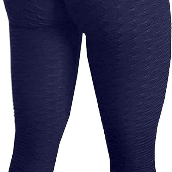 Berømte leggings, kvinder butt løft yoga bukser høj 01 Navy KLB