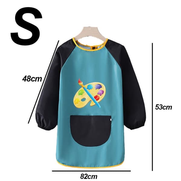 Barneforkle overdress, studiokunst klesdrakt stil for barn4