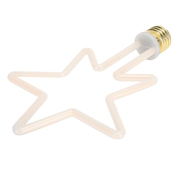 LED dekorativ lampe E27/2700K 8W 5-spiss stjernelys KLB