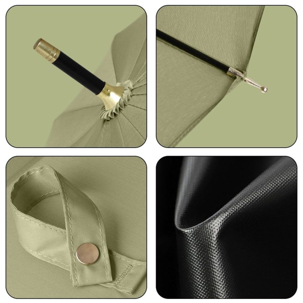 Langsigtet paraply, parasol, strike pack stof, hvid KLB