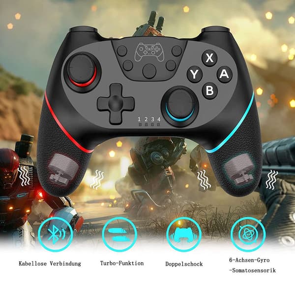 Nintendo Games Switch-kontroller, oppladbar trådløs Switch Lite