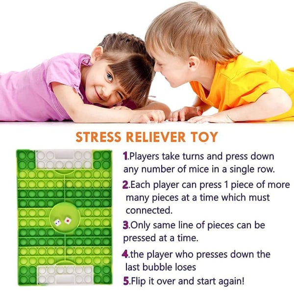 1 kpl Peli shakkilauta Push Bubble Sensory Toy jalkapallokenttä nurmikko KLB