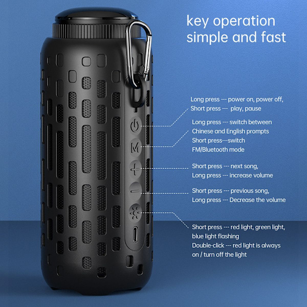 Utomhus Bluetooth-hörlurar Trådlösa Bluetooth Mörk Färg