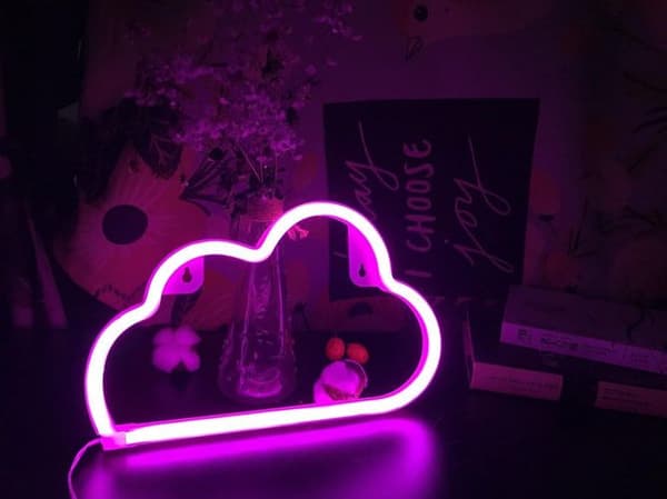 Søde børns gave sky neon lys, dekorative lys, jul,