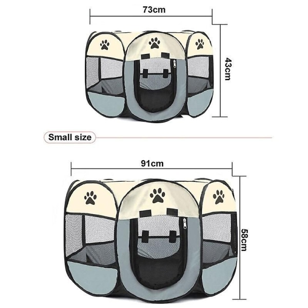 Portable Perros House Large Small Dogs Outdoor Dog Cage Houses for Indoor Playpen Foldable Puppy Pet Cats Bed Tent(73cm*43cm)