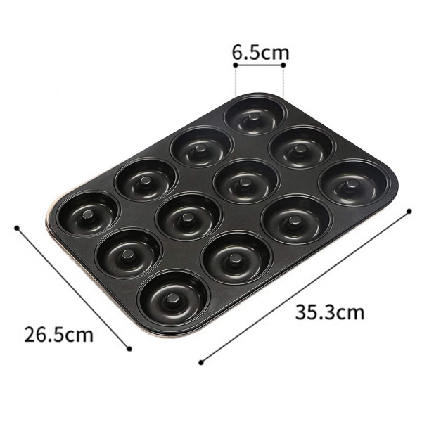 Donut-formet kakeform Non-Stick Ring Donut Bakeware for Style 2 KLB