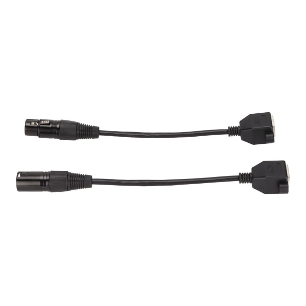 2 kpl XLR3 - RJ45 -kaapelia, 3-napainen pistoke ja liitäntä XLR-naaras KLB