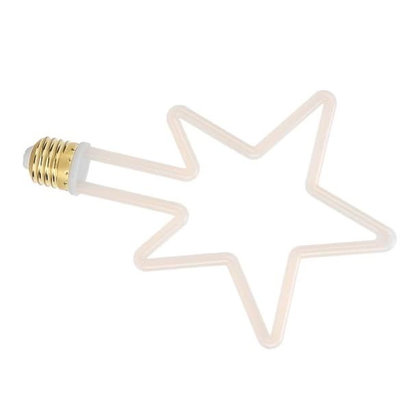LED dekorationslampe E27/2700K 8W 5-spidset stjernelys KLB
